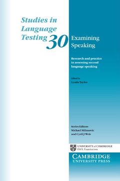 portada Examining Speaking (Studies in Language Testing) (en Inglés)