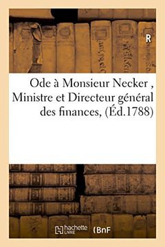 portada Ode à Monsieur Necker , Ministre et Directeur général des finances (Littérature)