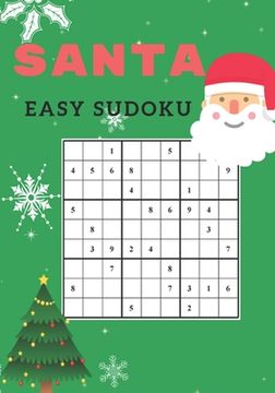 portada Santa Easy Sudoku: 50 Sudoku Christmas Brain Game