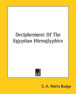 portada decipherment of the egyptian hieroglyphics