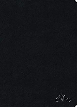 portada Rvr 1960 Biblia de Estudio Spurgeon, Negro Piel Genuina