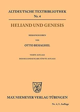 portada Heliand und Genesis (Altdeutsche Textbibliothek) (en Alemán)