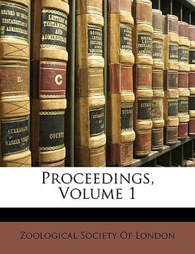 portada proceedings, volume 1 (en Inglés)