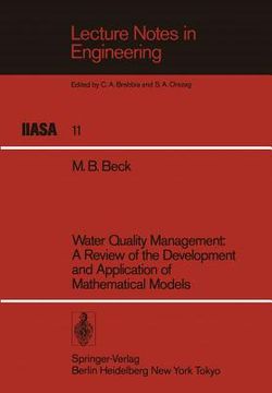 portada water quality management: a review of the development and application of mathematical models (in English)