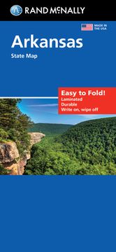 portada Rand McNally Easy to Fold: Arkansas State Laminated Map (en Inglés)