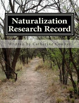 portada Naturalization Research Record: A Family Tree Research Workbook (en Inglés)