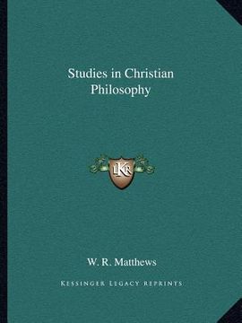 portada studies in christian philosophy (en Inglés)