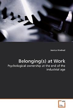 portada belonging(s) at work (en Inglés)