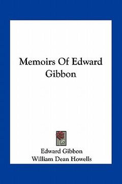 portada memoirs of edward gibbon (en Inglés)