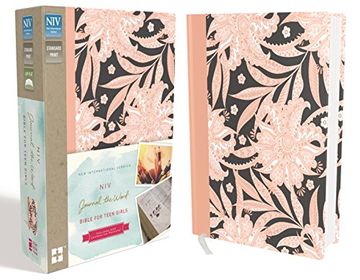 portada Niv, Journal the Word Bible for Teen Girls, Hardcover, Pink Floral: Includes Hundreds of Journaling Prompts! (en Inglés)