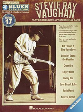 portada Stevie ray Vaughan: Blues Play-Along Volume 17 (Hal Leonard Blues Play-Along) 