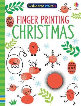 portada Finger Printing Christmas (Usborne Minis) (en Inglés)