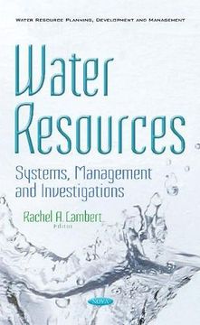 portada Water Resources: Systems, Management and Investigations (Water Resource Planning, Development and Management) (en Inglés)