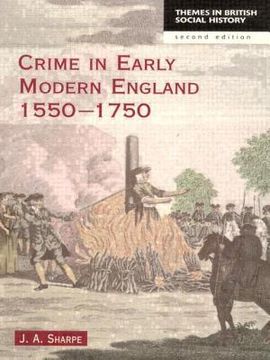 portada Crime in Early Modern England 1550-1750 (en Inglés)