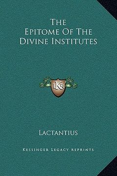portada the epitome of the divine institutes