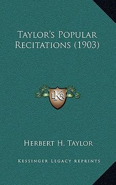 portada taylor's popular recitations (1903) (en Inglés)