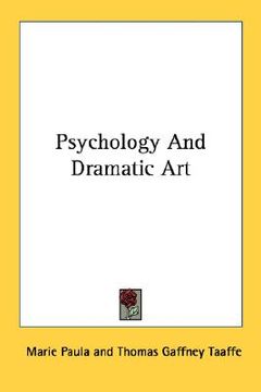 portada psychology and dramatic art