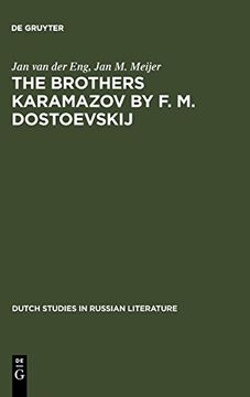 portada The Brothers Karamazov by f. M. Dostoevskij (Dutch Studies in Russian Literature) (en Inglés)