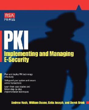portada pki: implementing & managing e-security (in English)