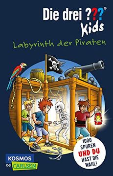 portada Die Drei?   Kids und du: Labyrinth der Piraten: Spannender Kinderkrimi zum Miträtseln