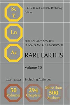 portada Handbook on the Physics and Chemistry of Rare Earths: Including Actinides (Volume 50) (Handbook on the Physics and Chemistry of Rare Earths, Volume 50) (en Inglés)