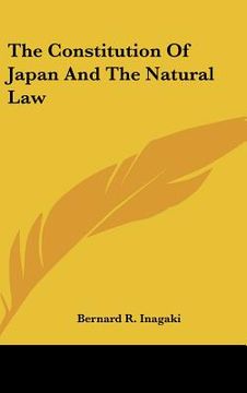 portada the constitution of japan and the natural law (en Inglés)