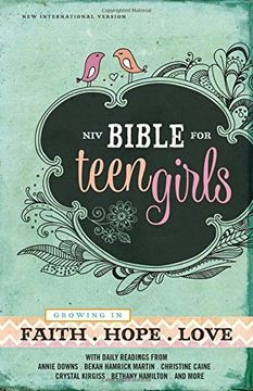 portada NIV, Bible for Teen Girls, Leathersoft, Pink: Growing in Faith, Hope, and Love (in English)
