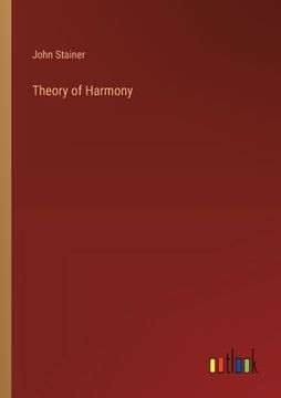 portada Theory of Harmony (en Inglés)