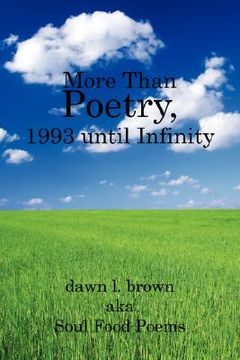 portada more than poetry, 1993 until infinity (en Inglés)