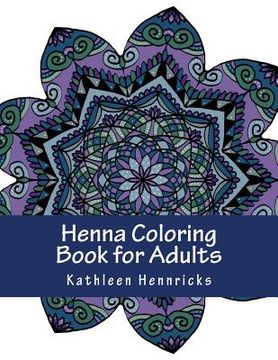 portada Henna Coloring Book for Adults (in English)