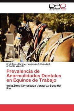 portada prevalencia de anormalidades dentales en equinos de trabajo (in Spanish)