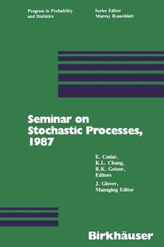 portada Seminar on Stochastic Processes, 1987 (en Inglés)