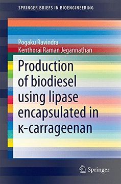 portada Production of biodiesel using lipase encapsulated in κ-carrageenan (SpringerBriefs in Bioengineering)