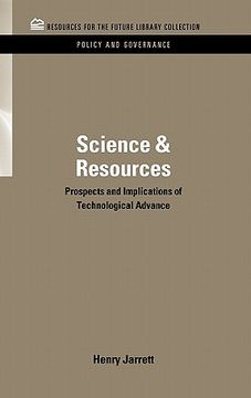 portada science & resources: prospects and implications of technological advance