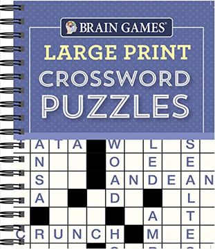 portada Brain Games Large Print Crossword Puzzles 