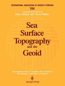 portada sea surface topography and the geoid: edinburgh, scotland, august 10 11, 1989