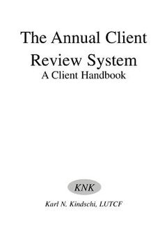 portada the annual client review system: a client handbook (en Inglés)