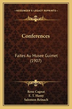 portada Conferences: Faites Au Musee Guimet (1907) (in French)