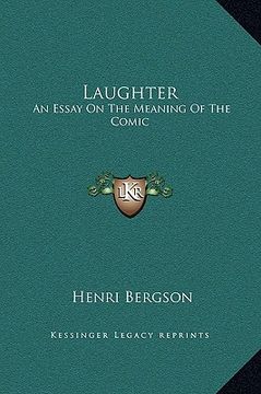 portada laughter: an essay on the meaning of the comic