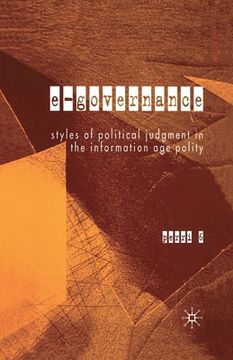 portada E-Governance: Styles of Political Judgment in the Information Age Polity (en Inglés)