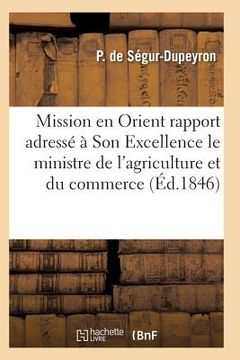 portada Mission En Orient: Rapport Adressé À Son Excellence Le Ministre de l'Agriculture Et Du Commerce (in French)