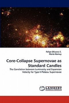 portada core-collapse supernovae as standard candles (en Inglés)