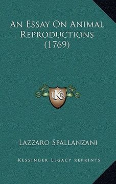 portada an essay on animal reproductions (1769)