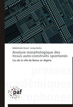 portada Analyse Morphologique Des Tissus Auto-Construits Spontanes