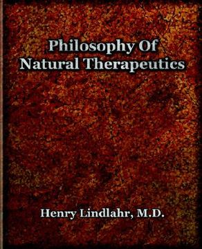 portada philosophy of natural therapeutics (1919) (en Inglés)