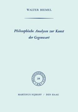 portada Philosophische Analysen Zur Kunst Der Gegenwart (en Alemán)