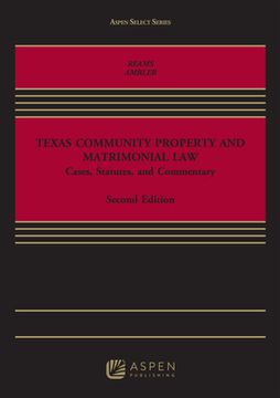 portada Texas Community Property and Matrimonial Law