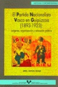 portada partido nacionalista vasco 1893-1923 en guipuzkoa