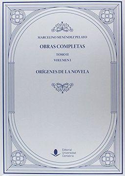 portada Obras Completas (Tomo II): Orígenes de la novela (O. C.) ( 2 Vols) (Analectas)