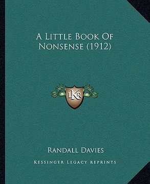 portada a little book of nonsense (1912) (en Inglés)